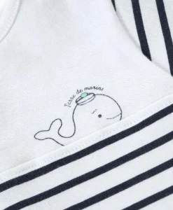 PYJAMA FOND NATUREL RAYE INDIGO NYJAMA