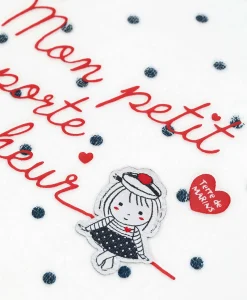 PYJAMA IMPRIME POIS FD OPT BLANC PAZANE