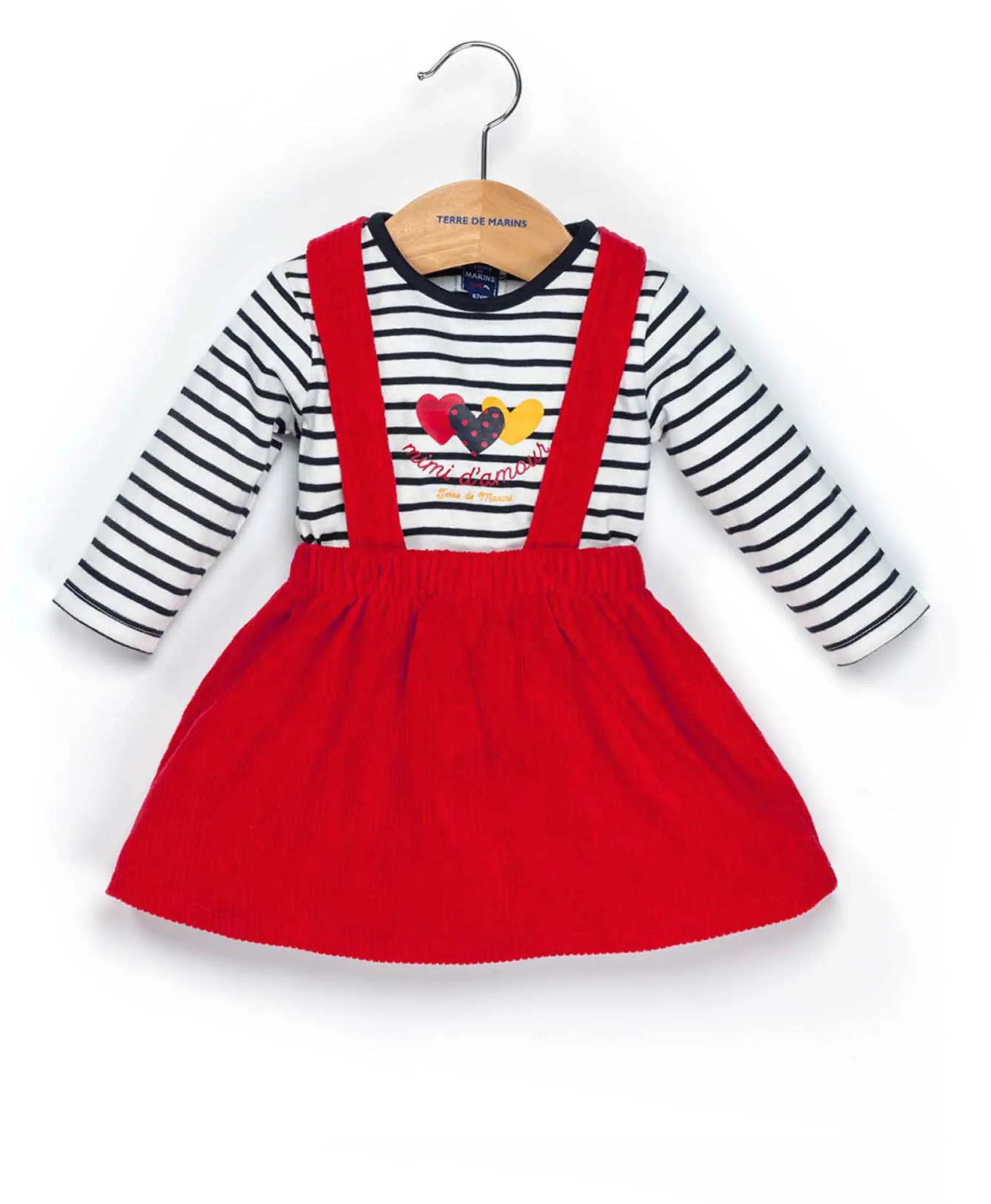 ROBE + HAUT ROUGE RUBIS IROB
