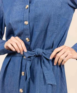 ROBE ML DENIM ROYEL