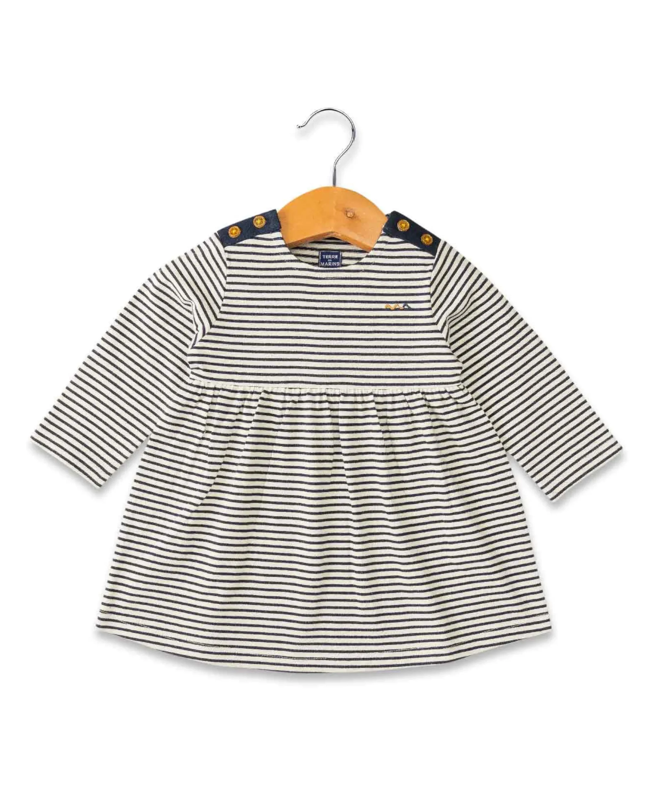 ROBE ML FOND NATUREL RAYE INDIGO ROSITAL