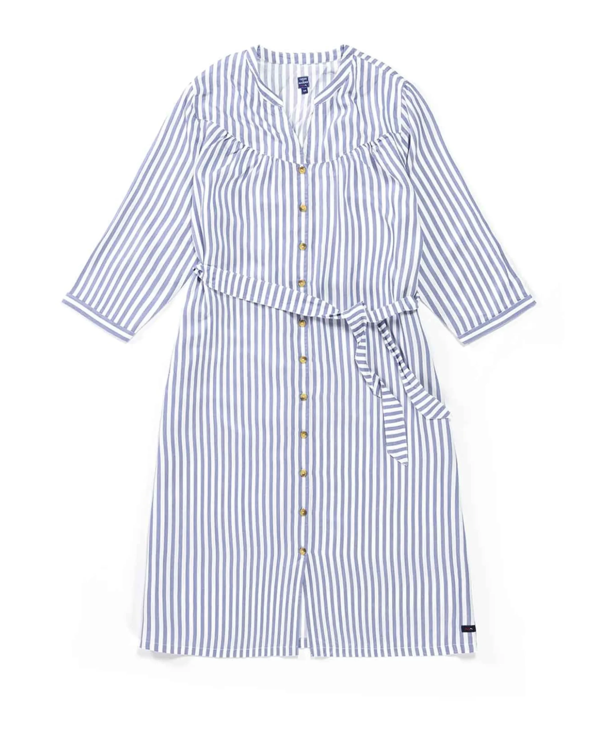 ROBE ML RAYE BLANC / BLEU PAMCONY