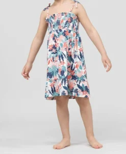 ROBE SsM IMPRIME FOND ROSE PARIYA