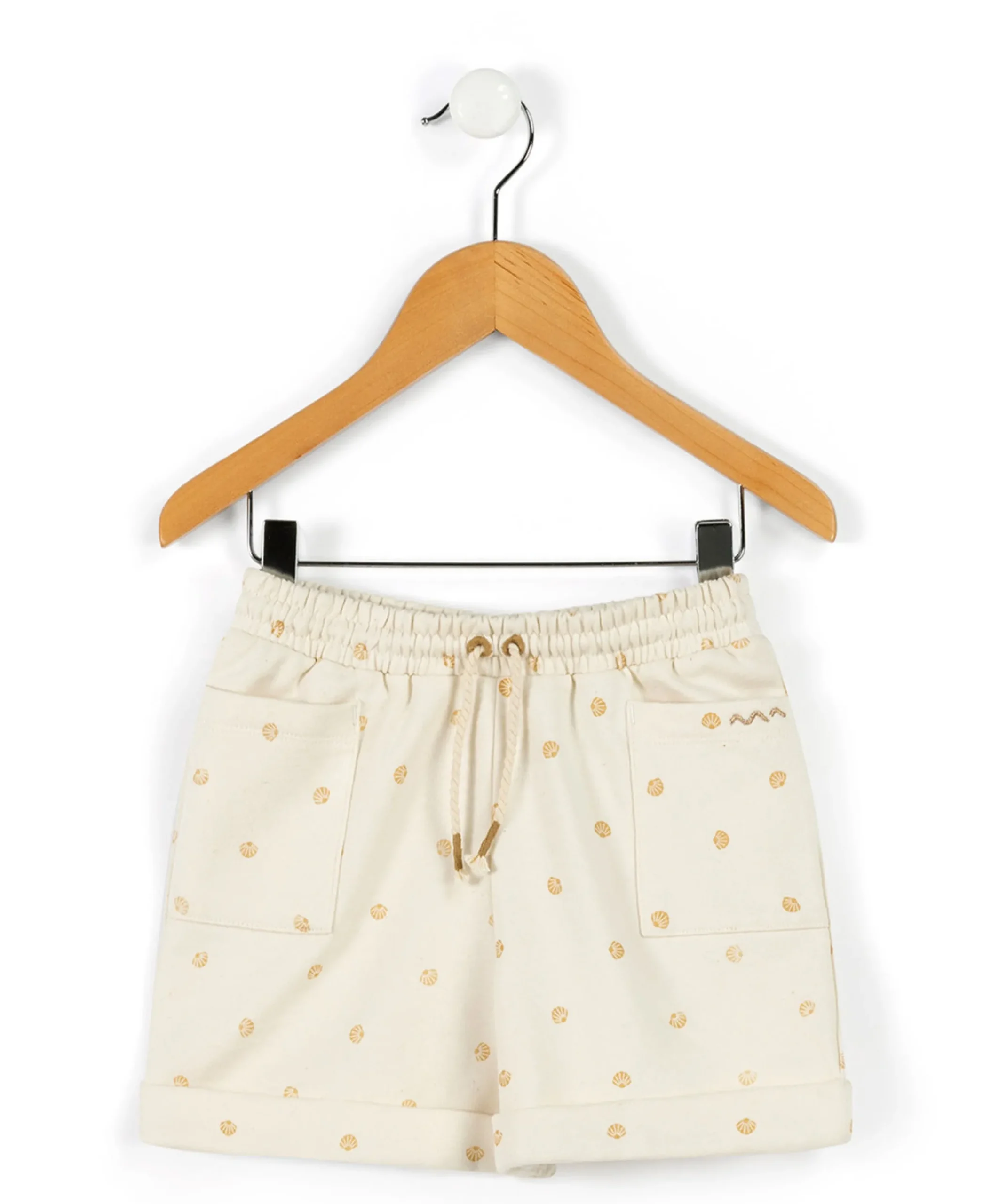 SHORT IMPRIME FOND GREGE QUILYS