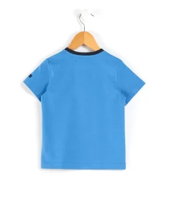 TEE SHIRT MC BLEU AZUR AXUL