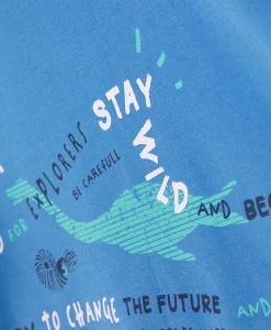 TEE SHIRT MC BLEU AZUR AXUL
