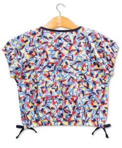 TEE SHIRT MC IMPRIME BLEU ORNELA