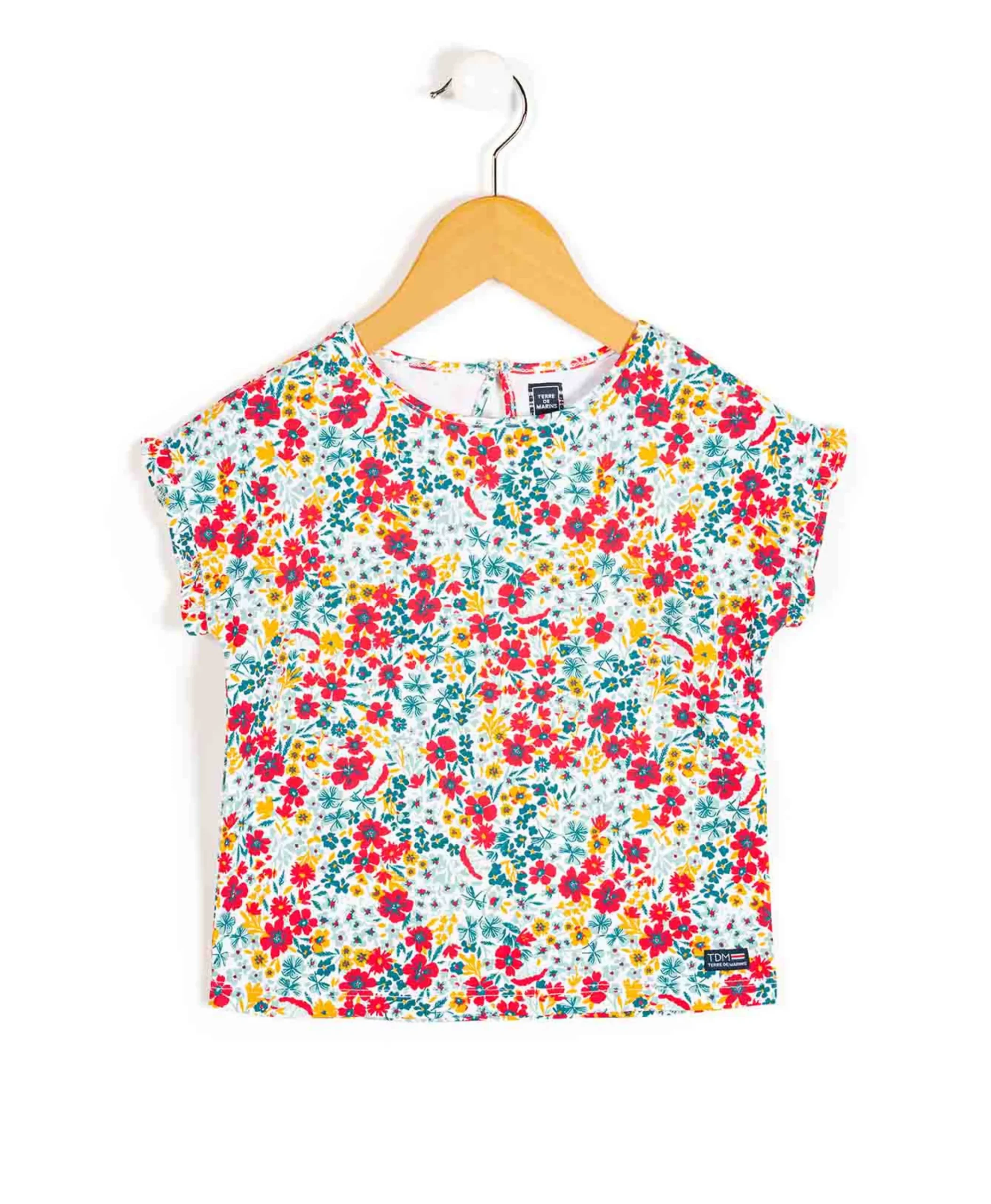 TEE SHIRT MC IMPRIME FLEUR ALAMPE