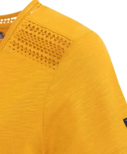 TEE SHIRT MC JAUNE AMBRE VELODE