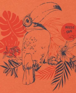 TEE SHIRT MC ORANGE CITROUILLE AXUL