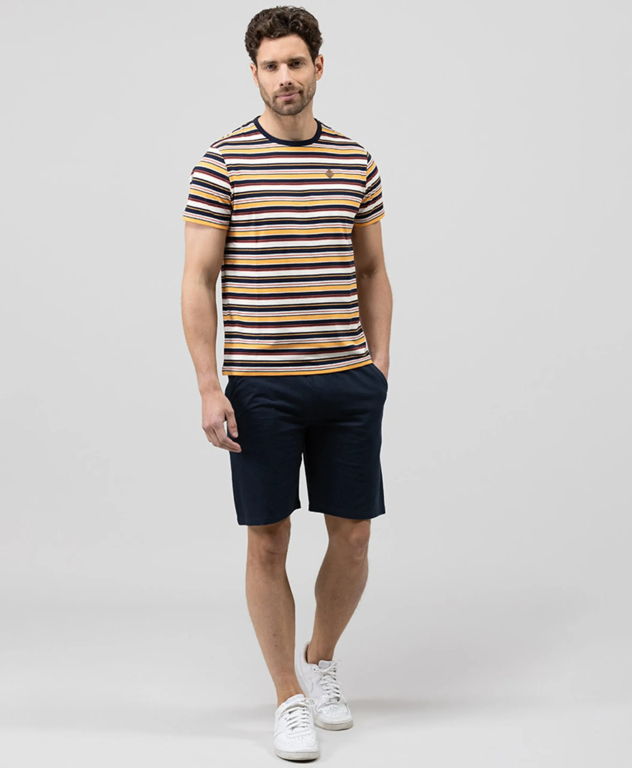 TEE SHIRT MC RAYE MULTICOLORE AKATRUN