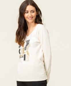 TEE SHIRT ML GREGE TIGRINE