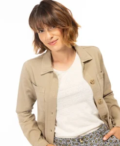 VESTE ML CARAMEL CLAIR VINES