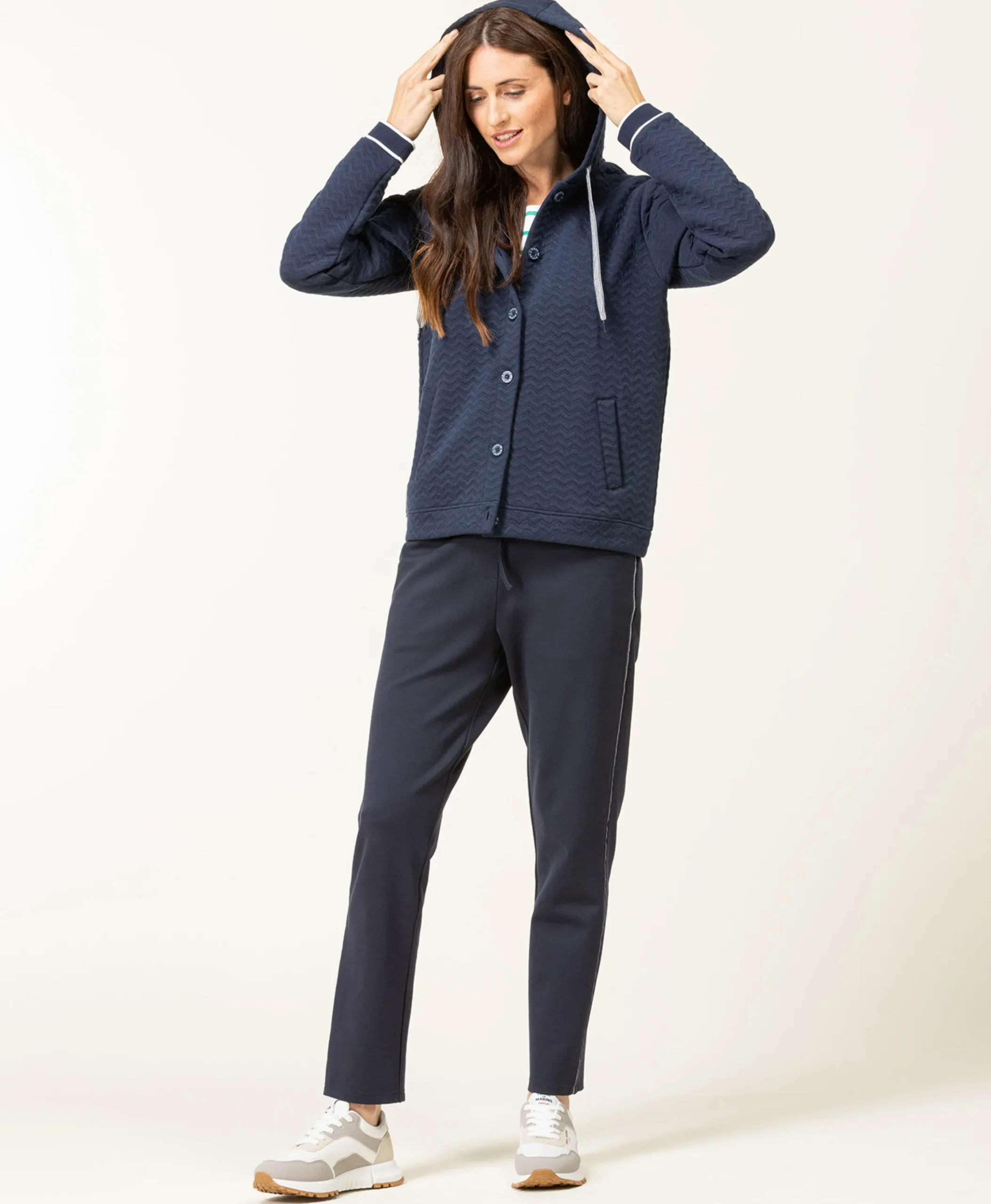 VESTE ML INDIGO GAUSSE