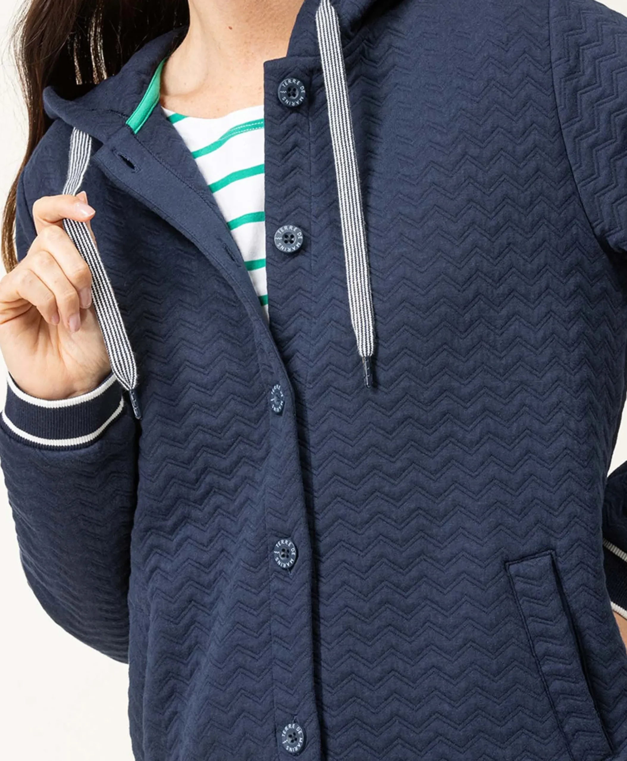 VESTE ML INDIGO GAUSSE