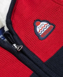 VESTE ML INDIGO/ ROUGE RUBIS ITOLI