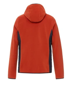 VESTE POLAIRE ROUGE BRIQUE NECAR